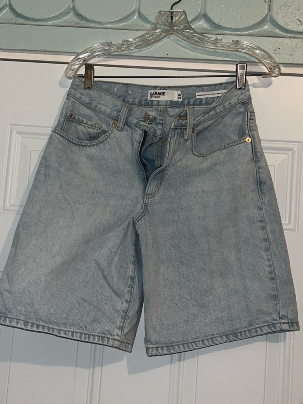 Garage Men’s Light Blue Denim Jean Shorts